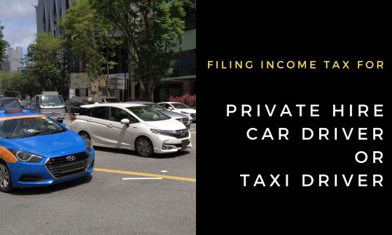Filing income tax for PHC driver or taxi driver