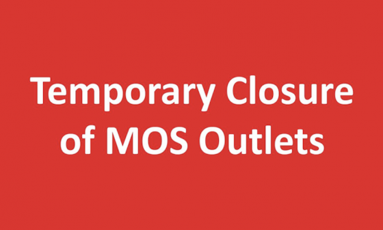 MOS Burger Temporary Close Outlets
