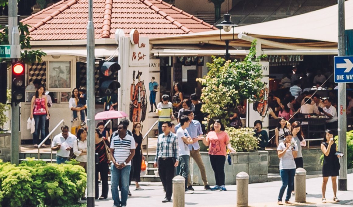Singapore office workers