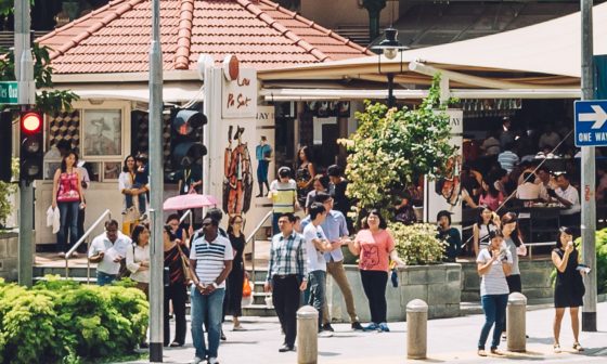 Singapore office workers