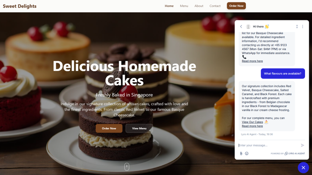 A website with a menu
AI-generated content may be incorrect.