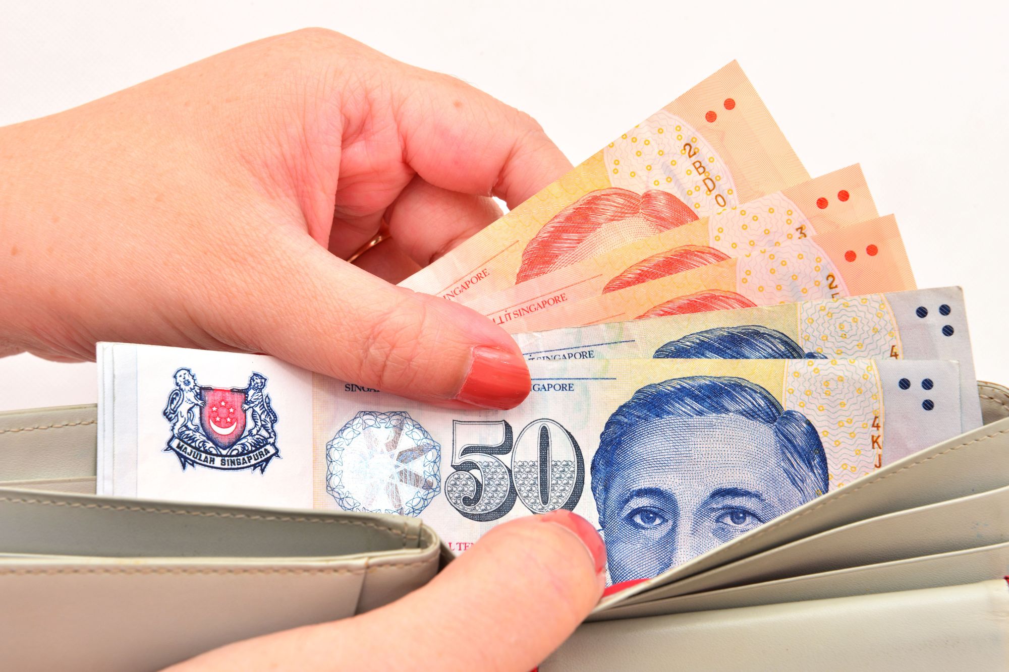 Singapore dollar, pay check to pay check