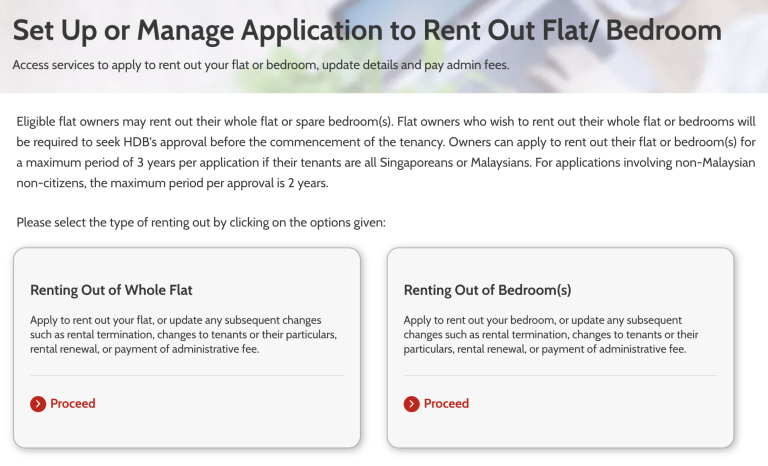 How To Apply To Rent Out Your HDB Flat During MOP If You Are Residing